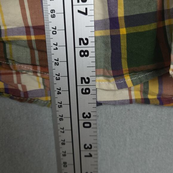 Vintage J.Crew Men's Long Sleeve Button-Down Shirt Size Medium Plaid EUC - Picture 8 of 9